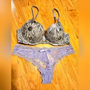 VS Silver and Purple Matching Set